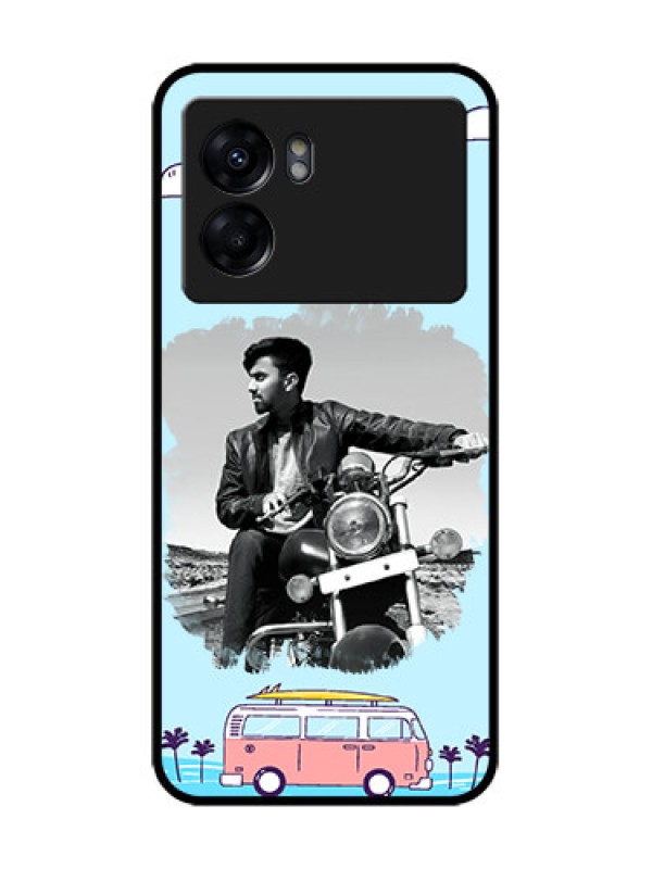 Custom Realme Narzo 50 5G Custom Metal Phone Case - Travel and Adventure Design