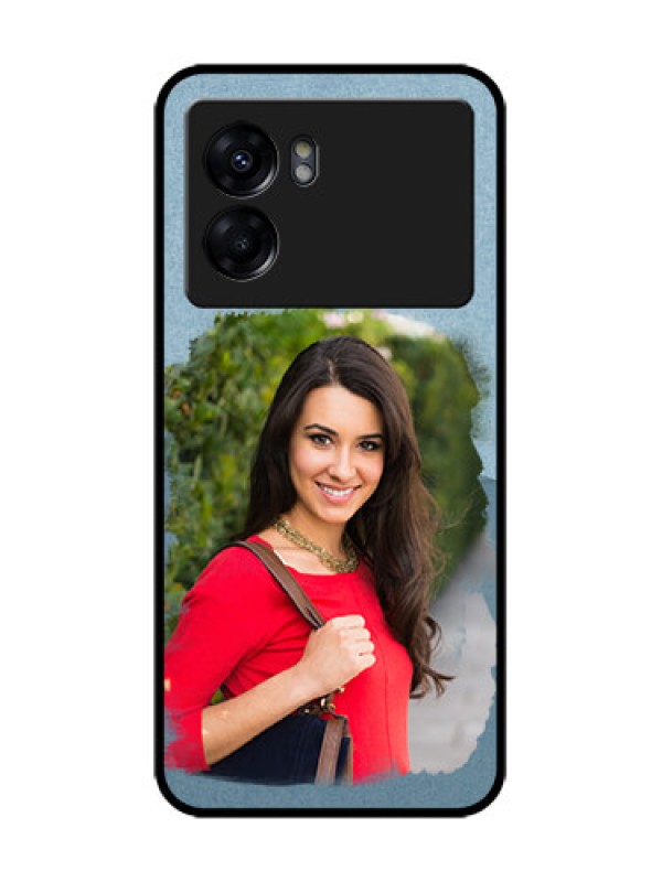 Custom Realme Narzo 50 5G Custom Metal Phone Case - Grunge Line Art Design