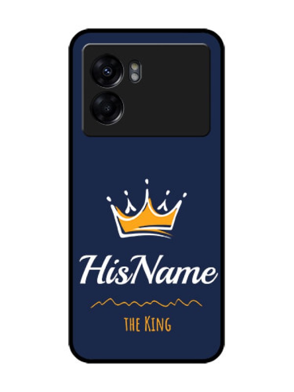 Custom Realme Narzo 50 5G Custom Metal Phone Case - King With Name Design