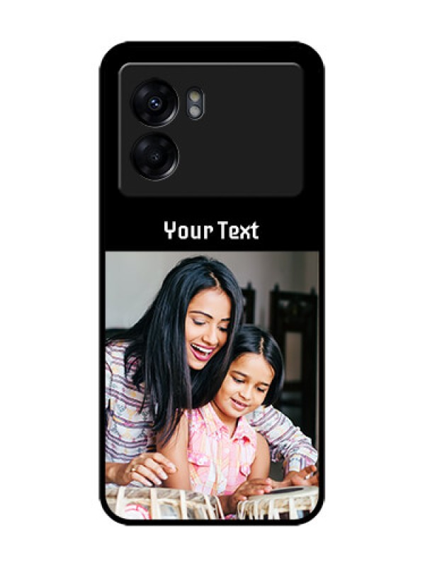 Custom Realme Narzo 50 5G Custom Metal Phone Case - Photo With Name Design