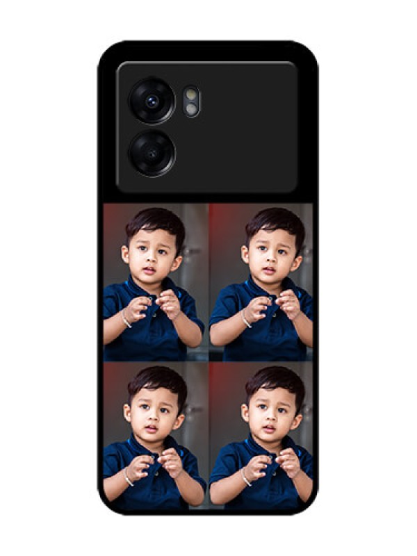 Custom Realme Narzo 50 5G Custom Metal Phone Case - 4 Image Holder Design