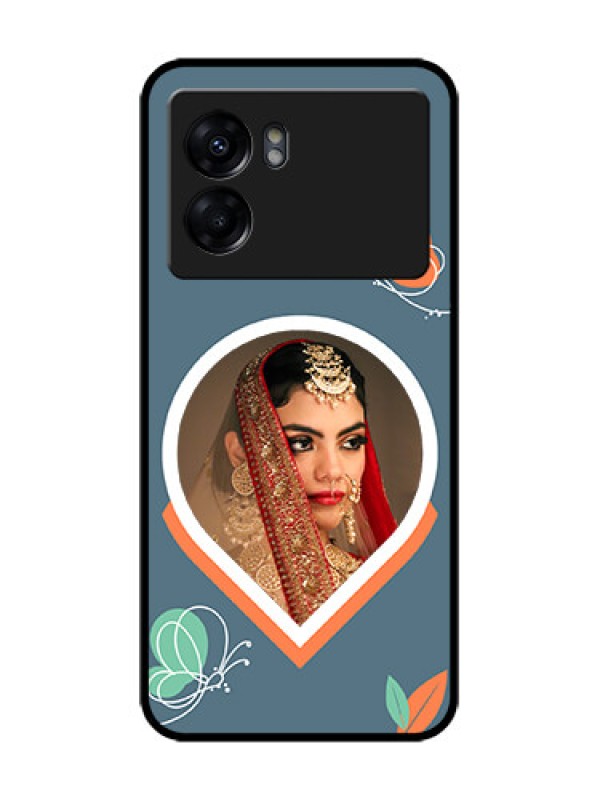 Custom Realme Narzo 50 5G Custom Metal Phone Case - Droplet Butterflies Design