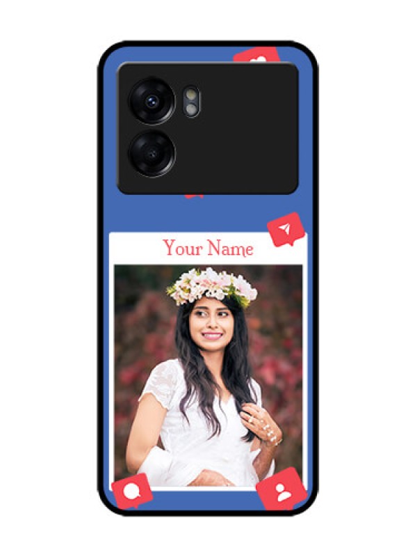 Custom Realme Narzo 50 5G Custom Metal Phone Case - Like Share And Comment Design