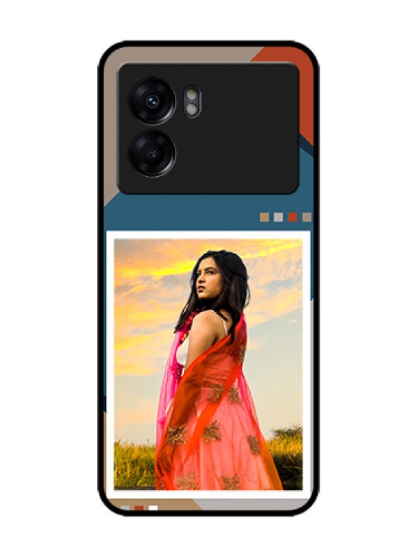 Custom Realme Narzo 50 5G Custom Metal Phone Case - Retro Color Pallet Design