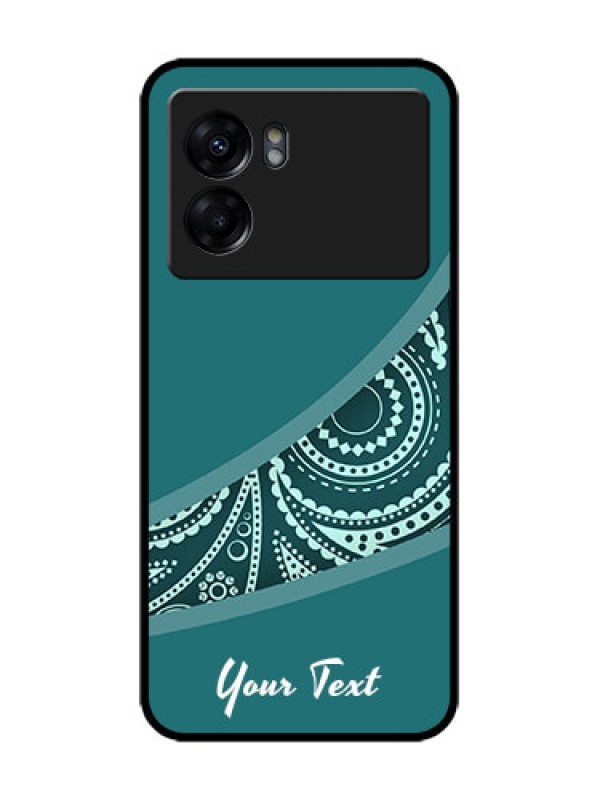 Custom Realme Narzo 50 5G Custom Metal Phone Case - Semi Visible Floral Design