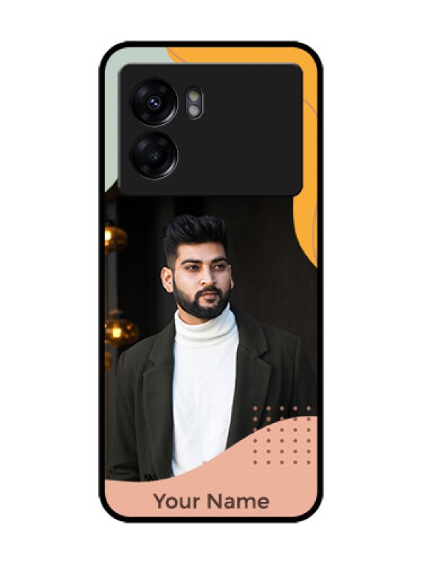 Custom Realme Narzo 50 5G Custom Metal Phone Case - Tri - Coloured Overlay Design