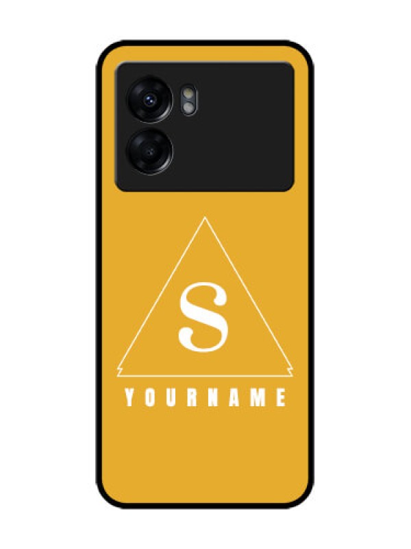 Custom Realme Narzo 50 5G Custom Metal Phone Case - Simple Triangle Design