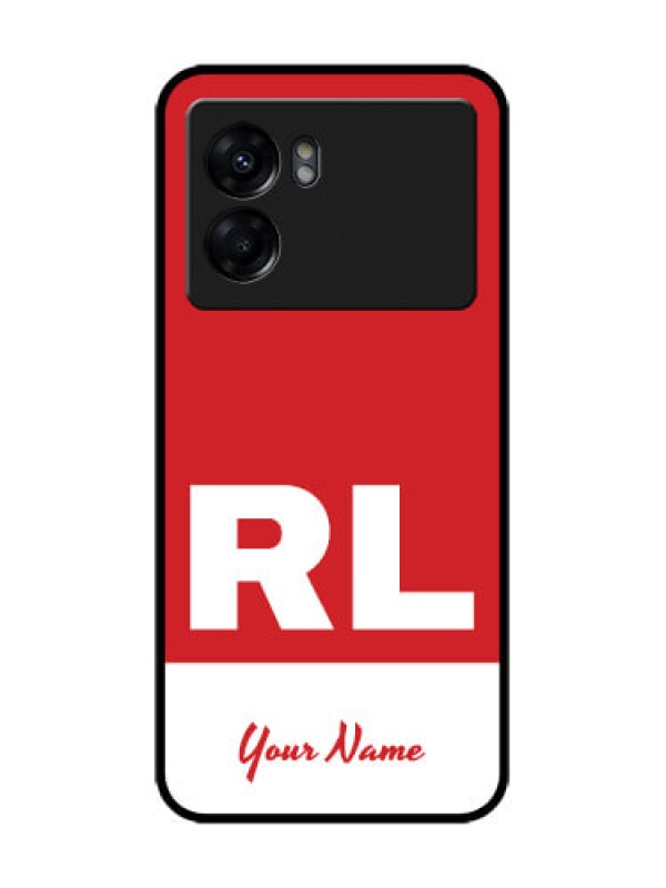 Custom Realme Narzo 50 5G Custom Metal Phone Case - Dual Tone Custom Text Design