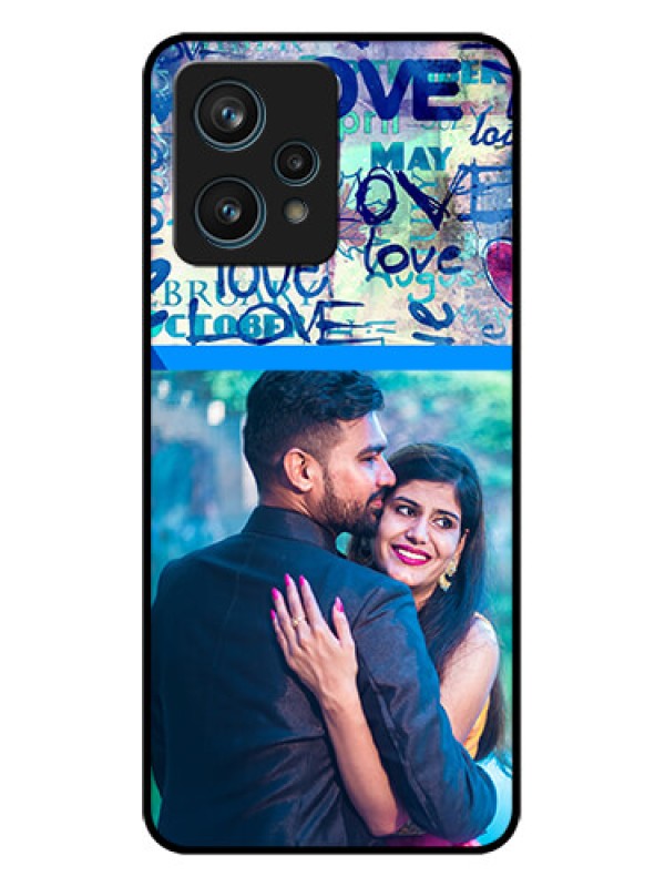 Custom Realme Narzo 50 Pro 5G Custom Metal Phone Case - Colorful Love Design