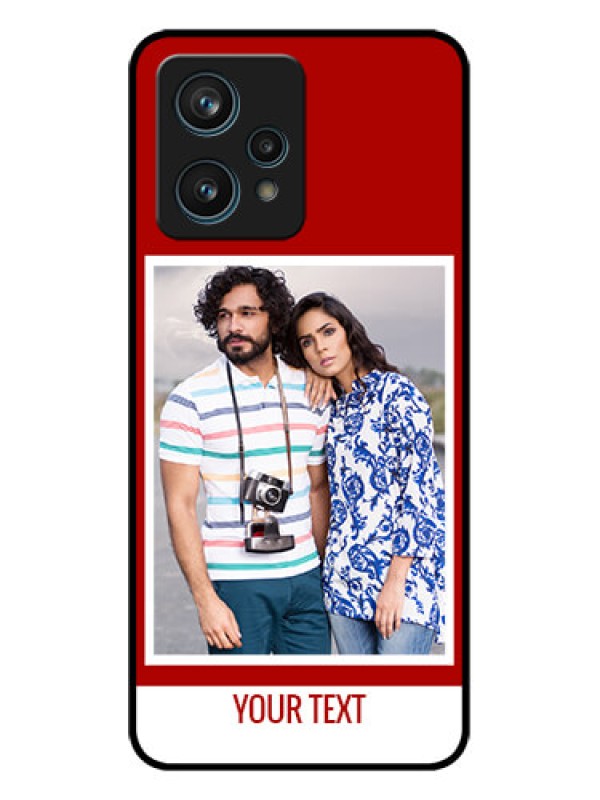 Custom Realme Narzo 50 Pro 5G Custom Metal Phone Case - Red Color Design