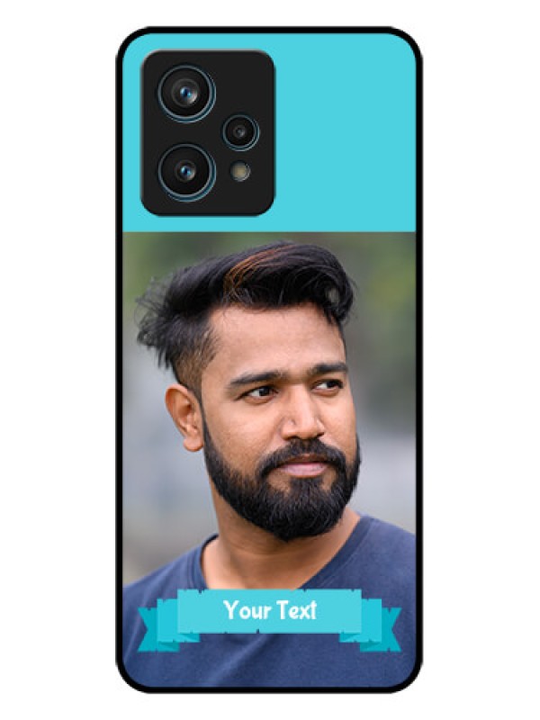 Custom Realme Narzo 50 Pro 5G Custom Metal Phone Case - Blue Color Design