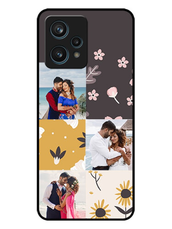Custom Realme Narzo 50 Pro 5G Custom Metal Phone Case - 3 Images With Floral Design