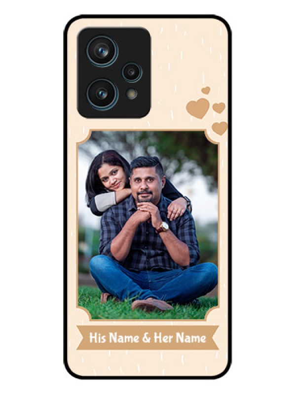 Custom Realme Narzo 50 Pro 5G Custom Metal Phone Case - With Confetti Love Design