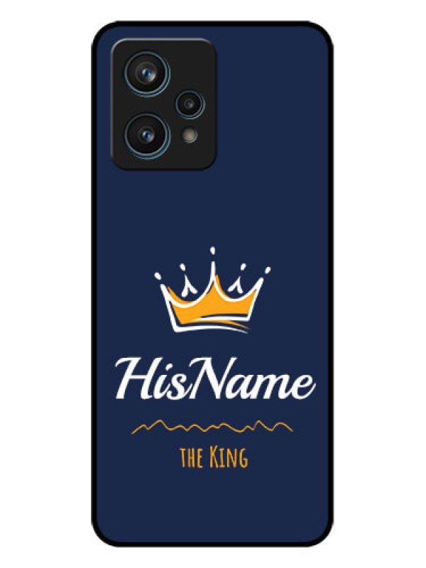 Custom Realme Narzo 50 Pro 5G Custom Metal Phone Case - King With Name Design