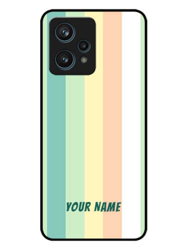 Custom Realme Narzo 50 Pro 5G Custom Metal Phone Case - Multi - Colour Stripes Design