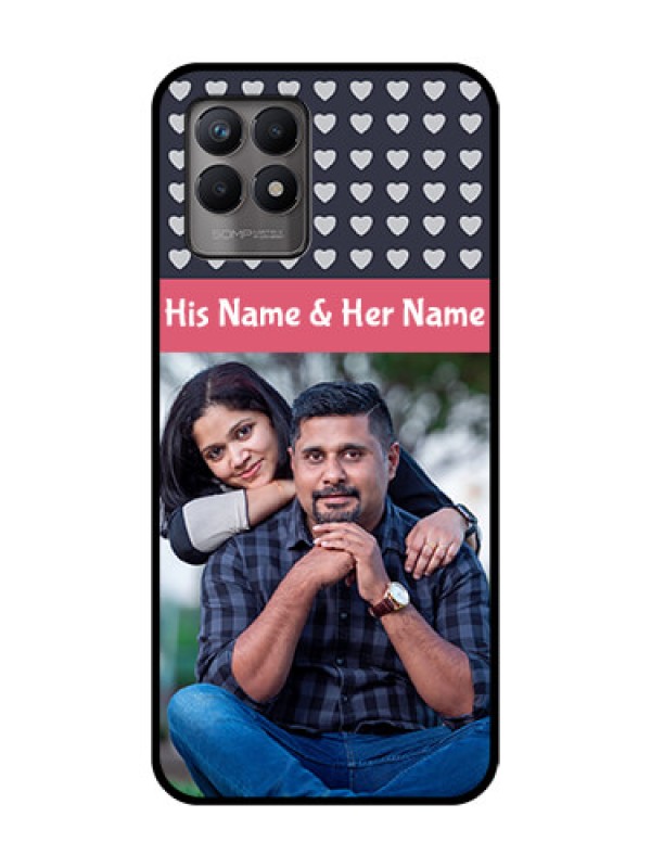 Custom Realme Narzo 50 Custom Metal Phone Case - Love Symbols Design