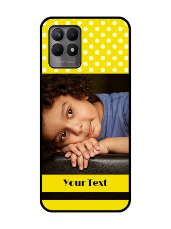 Custom Realme Narzo 50 Custom Metal Phone Case - Bright Yellow Case Design