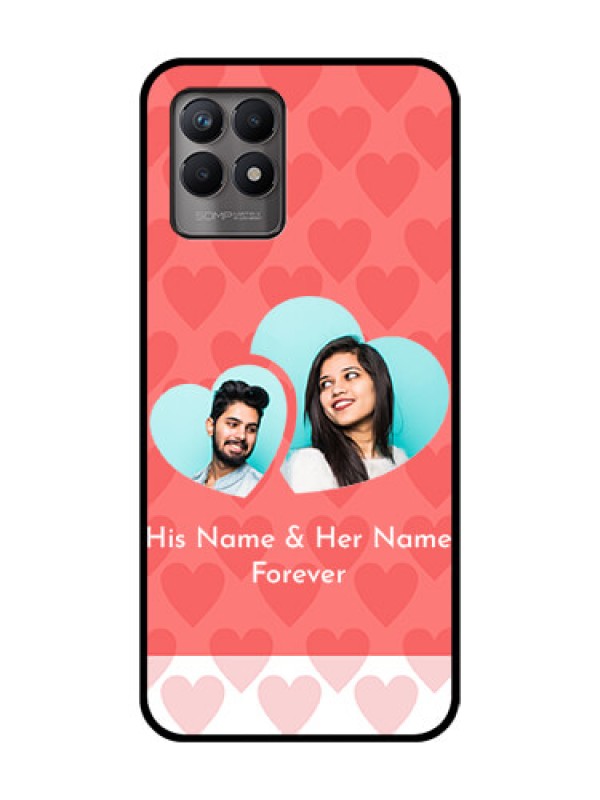 Custom Realme Narzo 50 Custom Metal Phone Case - Couple Pic Upload Design