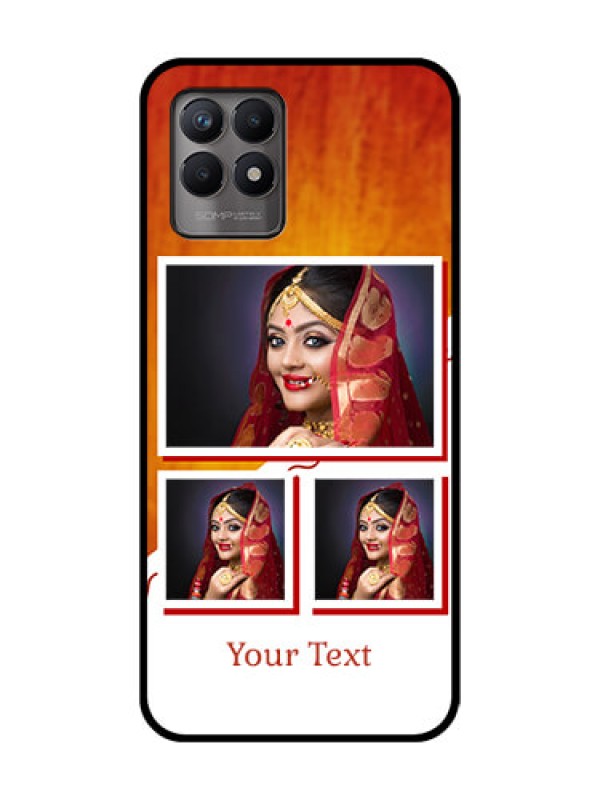 Custom Realme Narzo 50 Custom Metal Phone Case - Wedding Memories Design