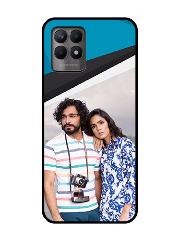 Custom Realme Narzo 50 Custom Metal Phone Case - Simple Pattern Photo Upload Design