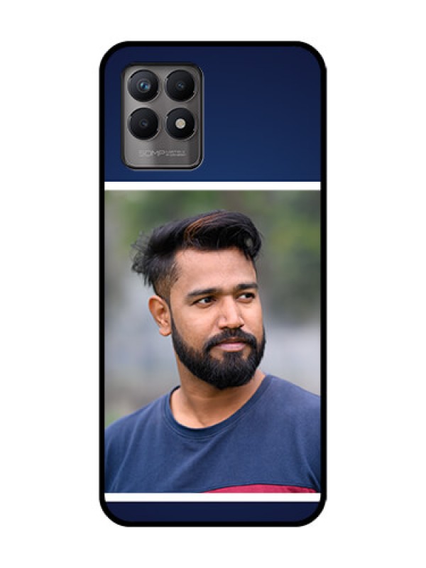 Custom Realme Narzo 50 Custom Metal Phone Case - Simple Royal Blue Design