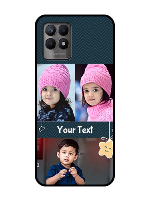 Custom Realme Narzo 50 Custom Metal Phone Case - Hanging Stars Design