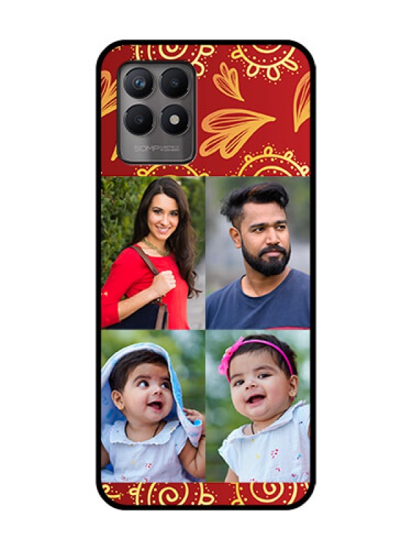 Custom Realme Narzo 50 Custom Metal Phone Case - 4 Image Traditional Design