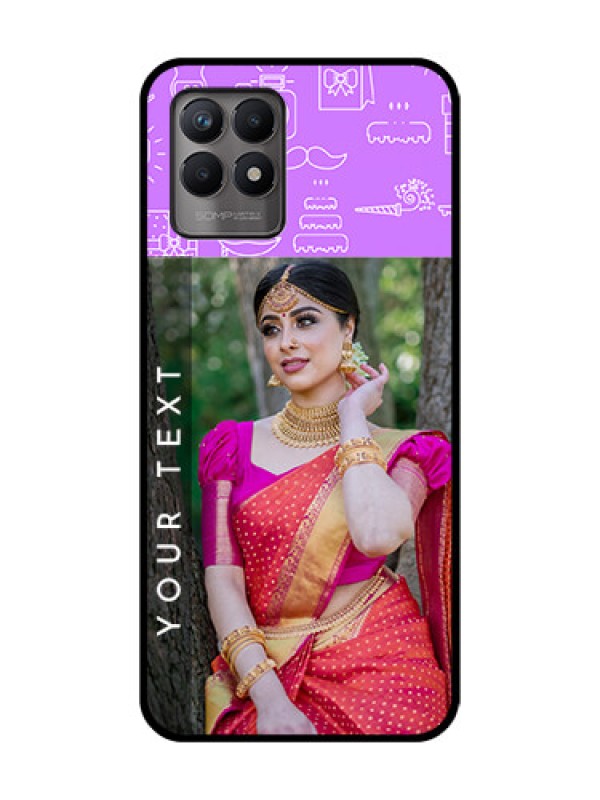 Custom Realme Narzo 50 Custom Metal Phone Case - Birthday Icons Design