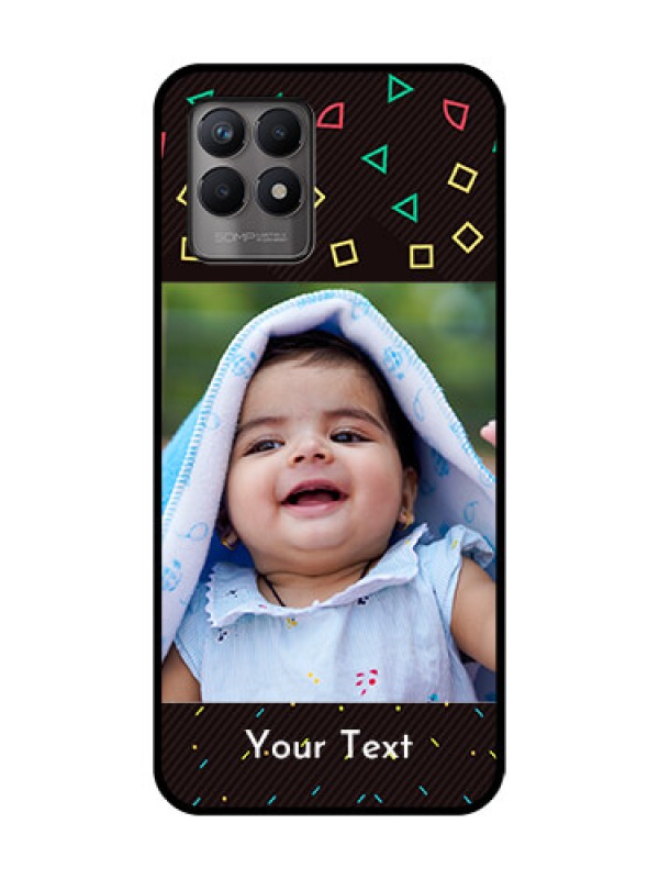 Custom Realme Narzo 50 Custom Metal Phone Case - With Confetti Birthday Design