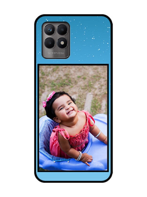 Custom Realme Narzo 50 Custom Metal Phone Case - Wave Pattern Colorful Design