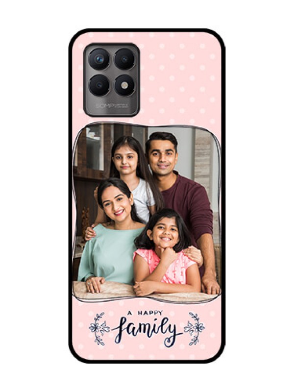 Custom Realme Narzo 50 Custom Metal Phone Case - Family With Dots Design