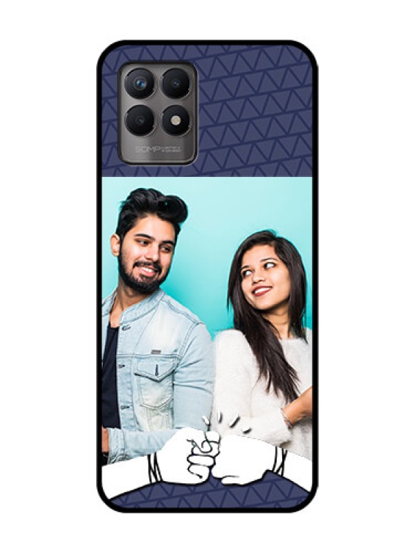 Custom Realme Narzo 50 Custom Metal Phone Case - With Best Friends Design