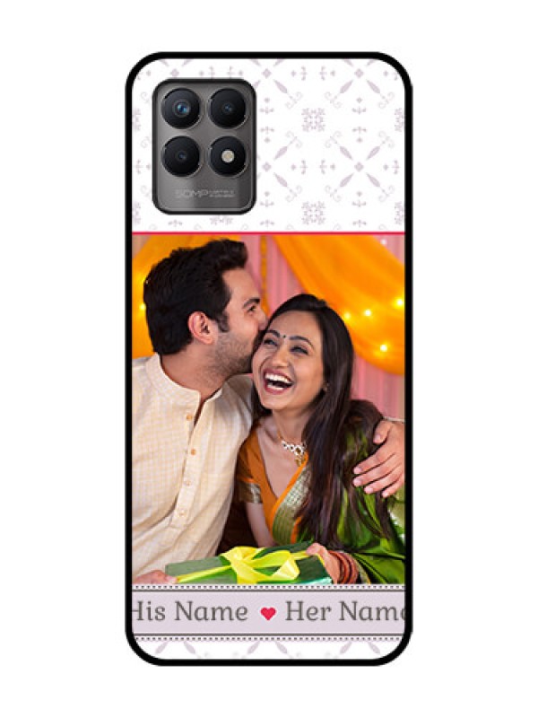 Custom Realme Narzo 50 Custom Metal Phone Case - With Photo And Ethnic Design