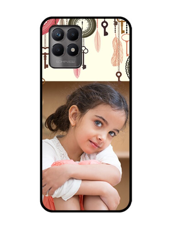 Custom Realme Narzo 50 Custom Metal Phone Case - Boho Style Design