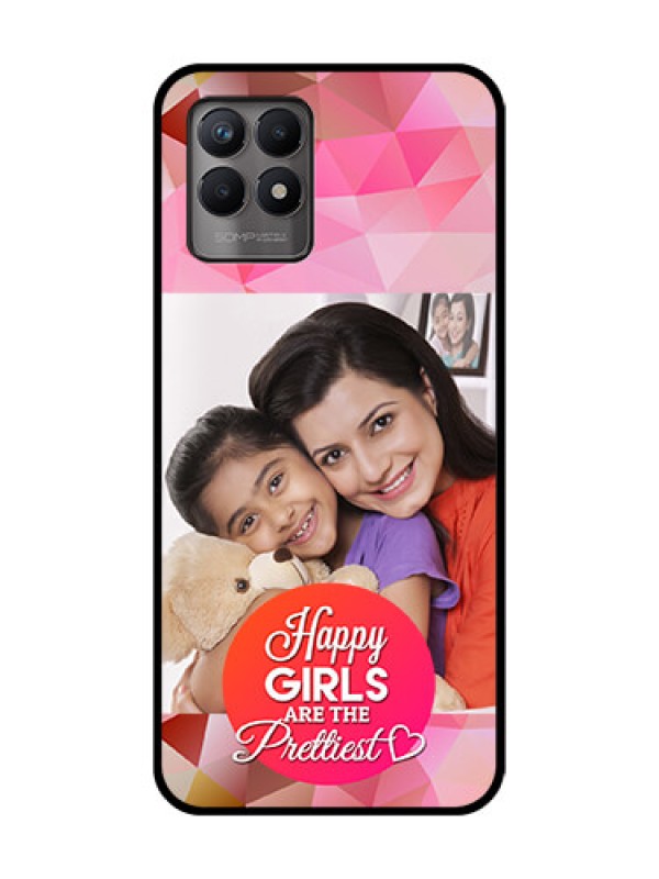 Custom Realme Narzo 50 Custom Metal Phone Case - Abstract Triangle Design