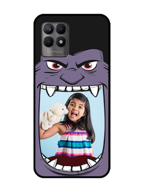 Custom Realme Narzo 50 Custom Metal Phone Case - Angry Monster Design
