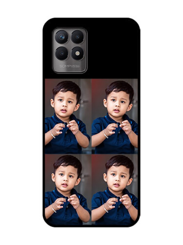 Custom Realme Narzo 50 Custom Metal Phone Case - 4 Image Holder Design