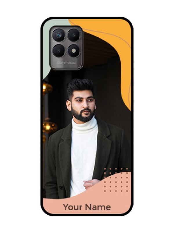 Custom Realme Narzo 50 Custom Metal Phone Case - Tri - Coloured Overlay Design