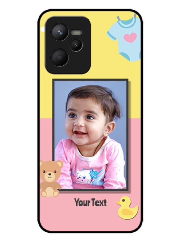 Custom Realme Narzo 50A Prime Custom Metal Phone Case - Kids 2 Color Design