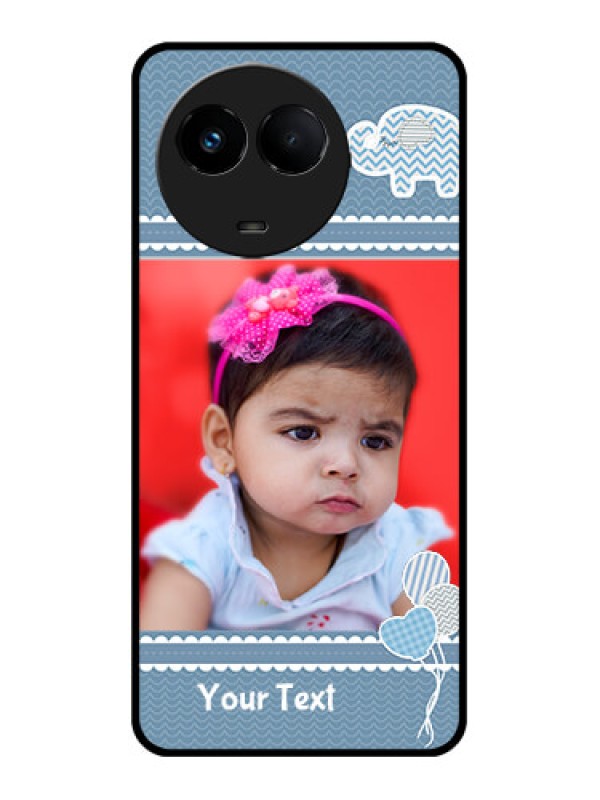 Custom Realme Narzo 60x 5G Custom Metal Phone Case - With Kids Pattern Design