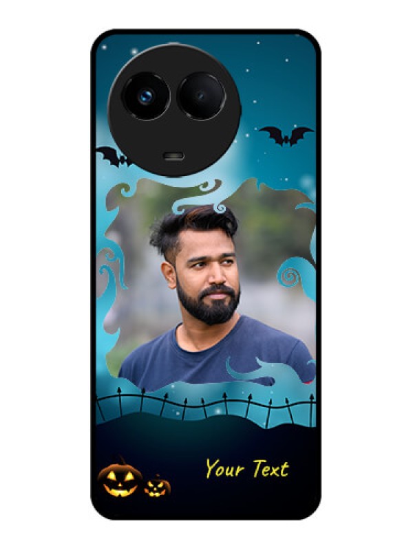 Custom Realme Narzo 60x 5G Custom Metal Phone Case - Halloween Frame Design