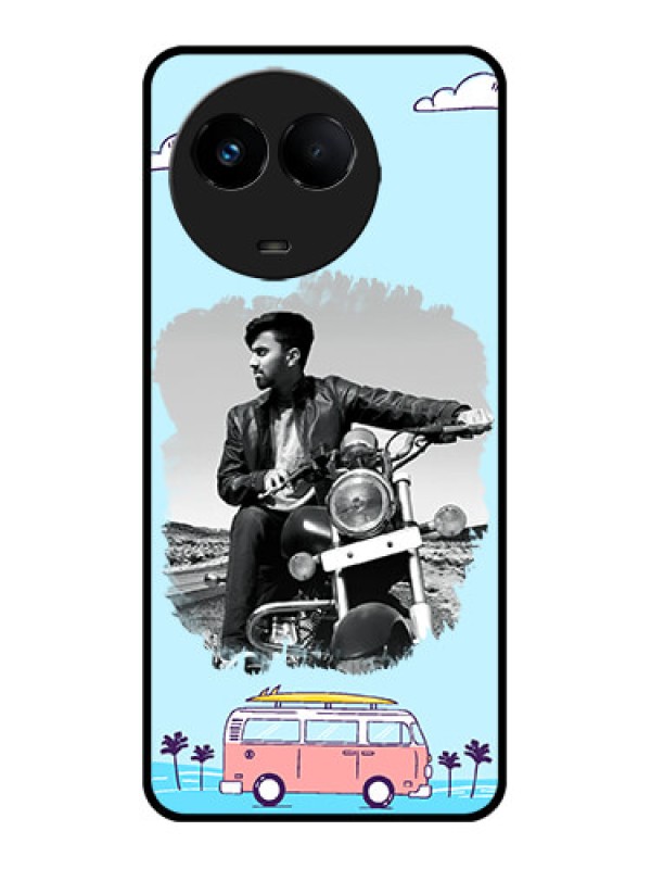 Custom Realme Narzo 60x 5G Custom Metal Phone Case - Travel and Adventure Design