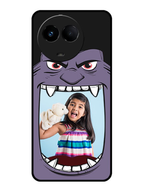 Custom Realme Narzo 60x 5G Custom Metal Phone Case - Angry Monster Design
