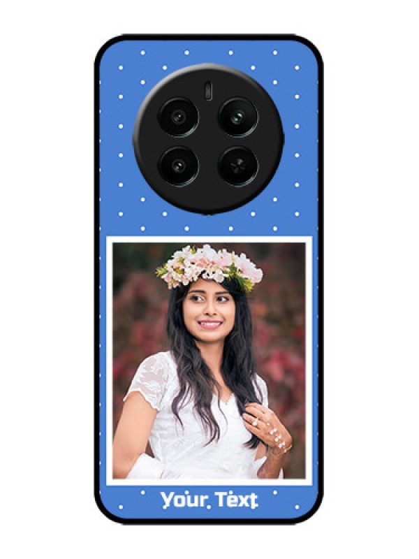 Custom Realme Narzo 70 5G Custom Metal Phone Case - Polka Dots Design