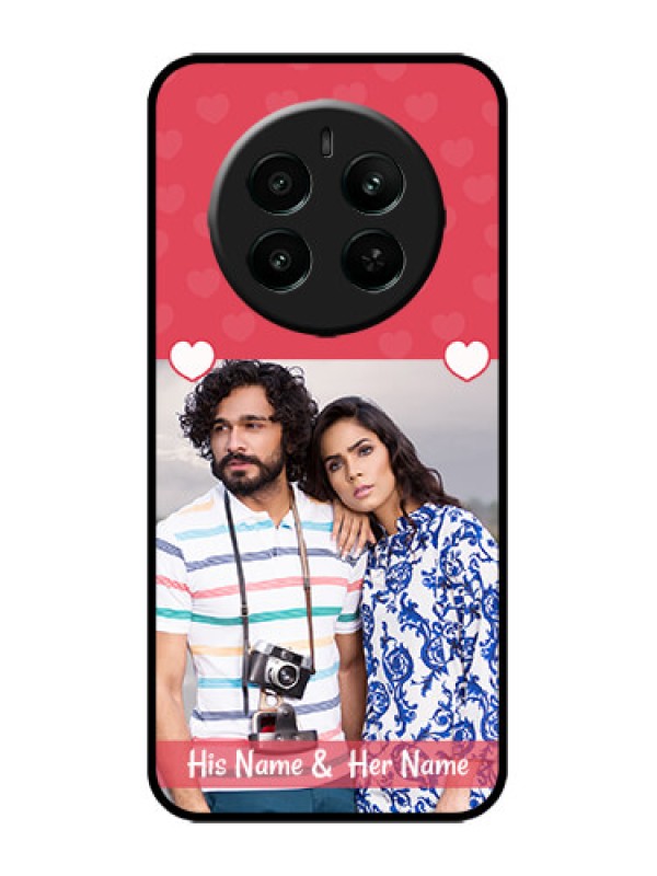 Custom Realme Narzo 70 5G Custom Metal Phone Case - Simple Love Design