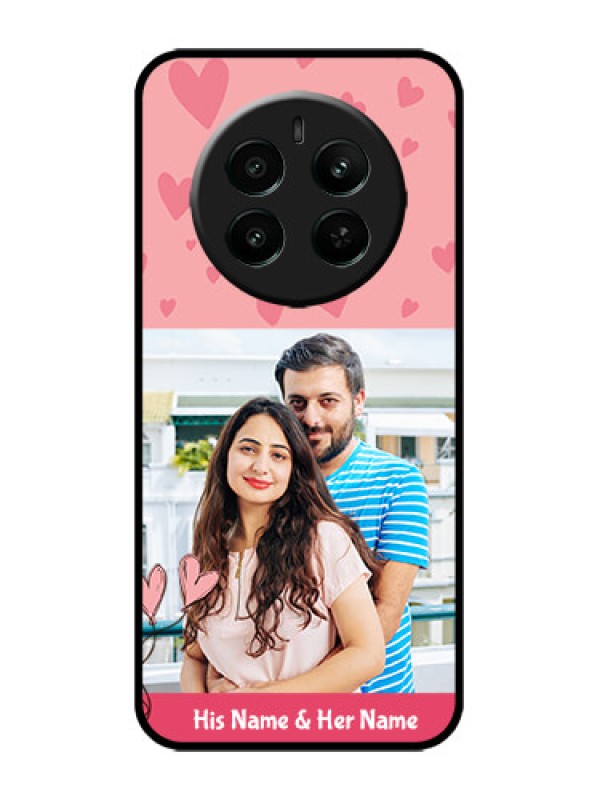 Custom Realme Narzo 70 5G Custom Metal Phone Case - Love Design Peach Color