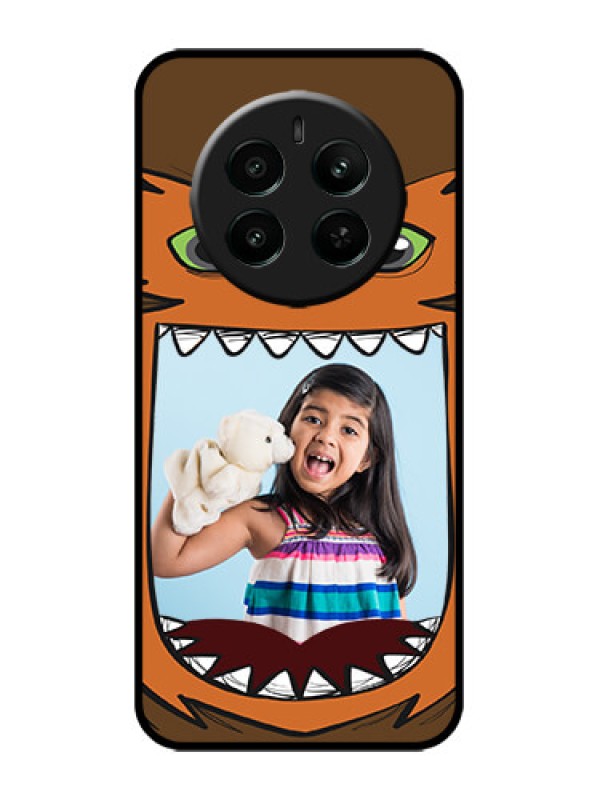 Custom Realme Narzo 70 5G Custom Metal Phone Case - Owl Monster Back Case Design