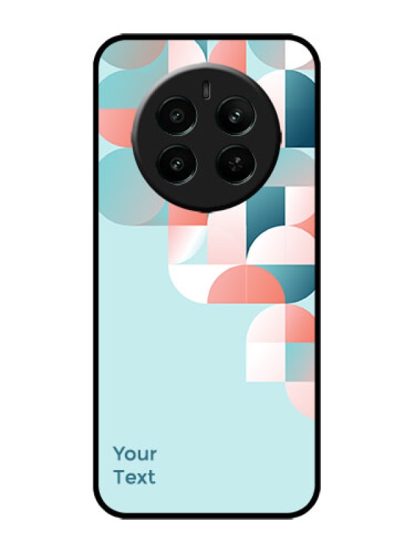 Custom Realme Narzo 70 5G Custom Metal Phone Case - Stylish Semi - Circle Pattern Design