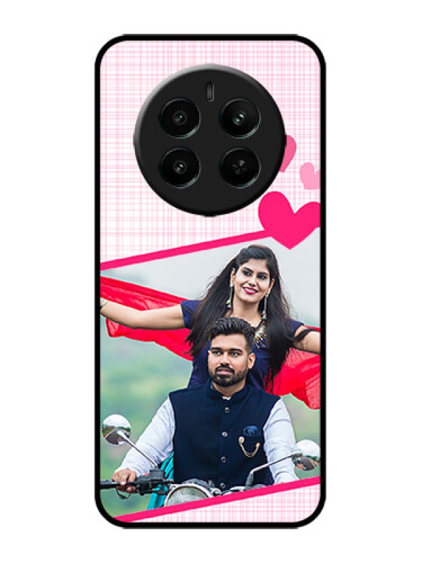 Custom narzo 70 Pro 5G Custom Metal Phone Case - Love Shape Heart Design