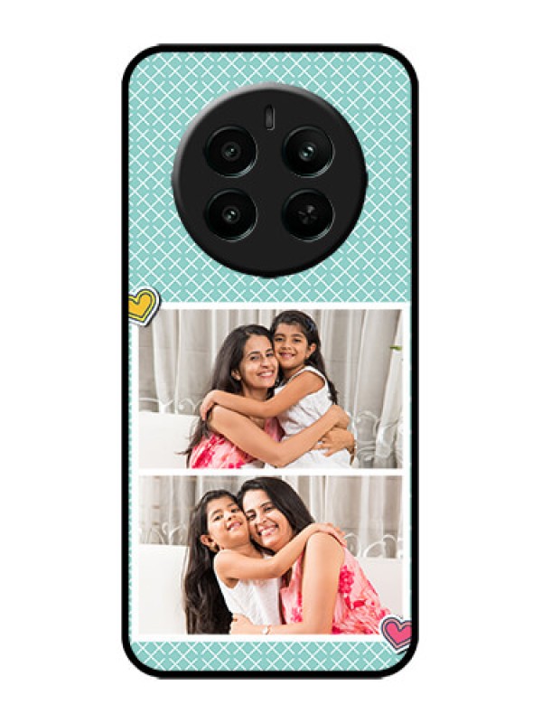 Custom narzo 70 Pro 5G Custom Metal Phone Case - 2 Image Holder With Pattern Design